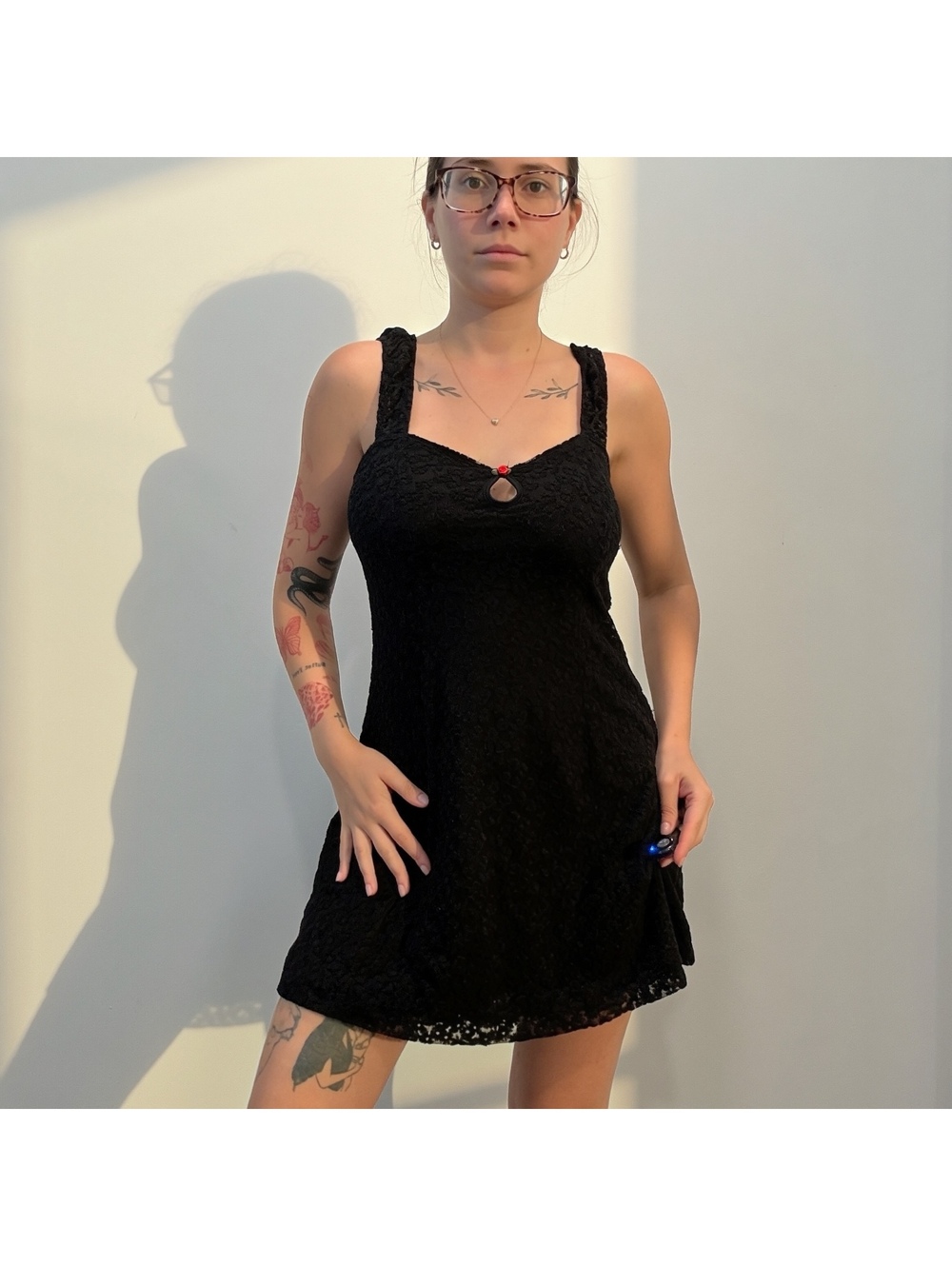 Aéropostale Black Lace Mini Dress Size XS